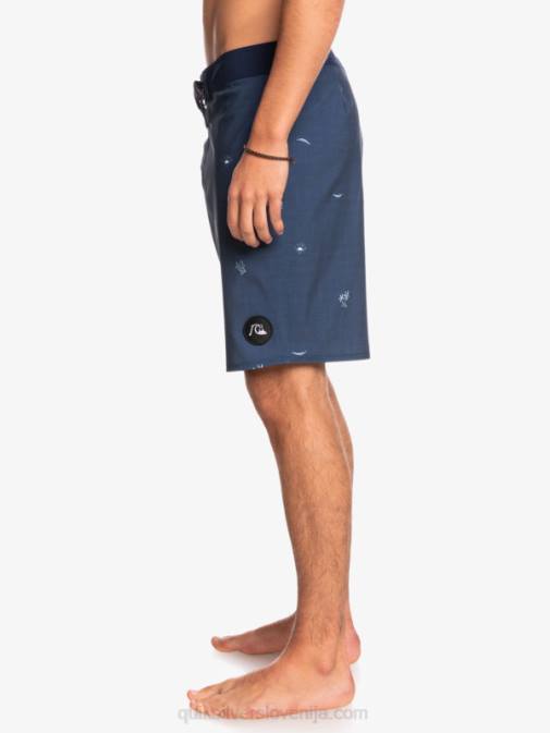 Quiksilver PJ4H1811 moški insignija modra surfsilk je razmaknil 19 hlač za desko