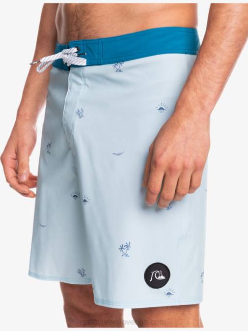 Quiksilver PJ4H1812 moški modro siva surfsilk je razmaknil 19 hlač za desko