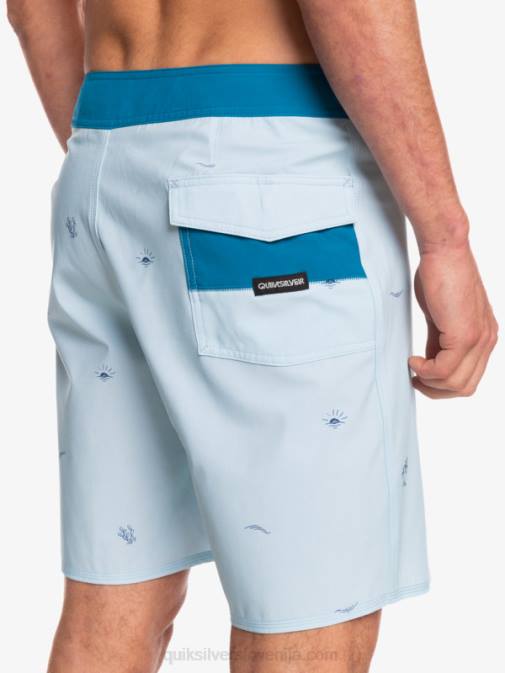 Quiksilver PJ4H1812 moški modro siva surfsilk je razmaknil 19 hlač za desko