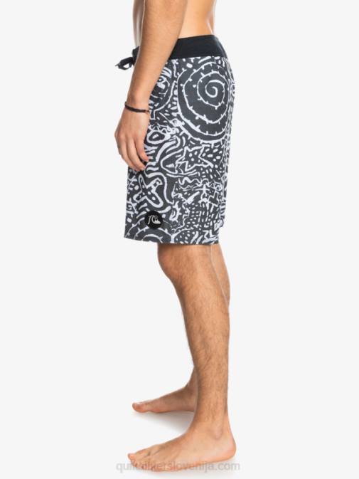 Quiksilver PJ4H1814 moški Črna hempstretch 69 18 deske kratke hlače