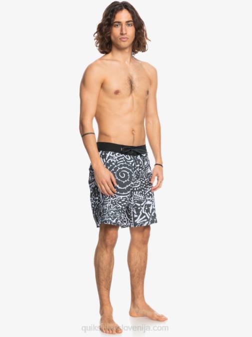 Quiksilver PJ4H1814 moški Črna hempstretch 69 18 deske kratke hlače