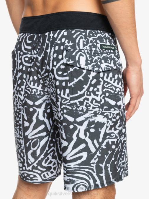 Quiksilver PJ4H1814 moški Črna hempstretch 69 18 deske kratke hlače