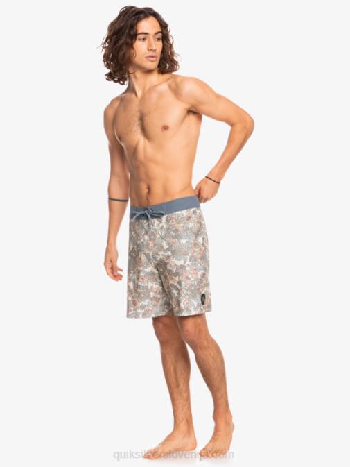 Quiksilver PJ4H1815 moški starinsko bela hempstretch 69 18 deske kratke hlače