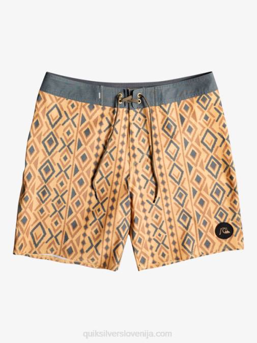 Quiksilver PJ4H1816 moški oker hempstretch 69 18 deske kratke hlače