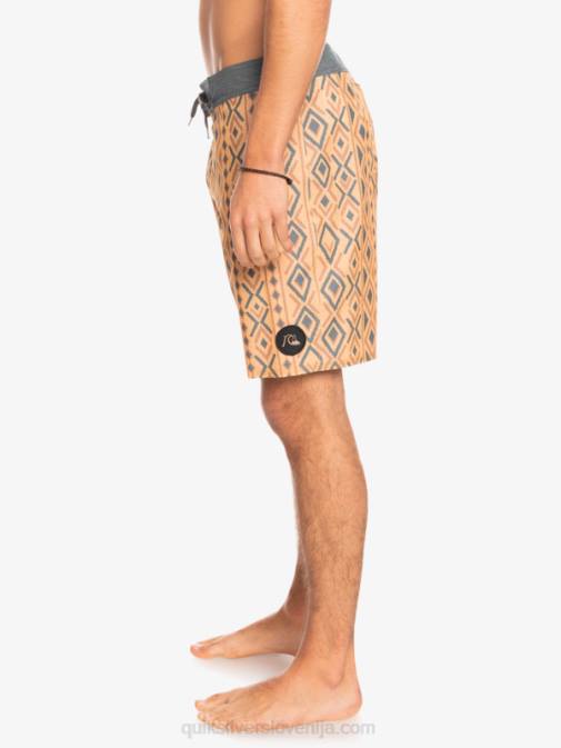 Quiksilver PJ4H1816 moški oker hempstretch 69 18 deske kratke hlače