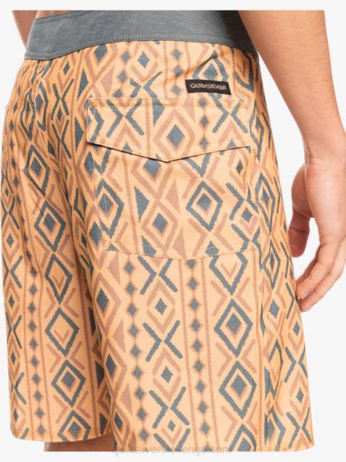 Quiksilver PJ4H1816 moški oker hempstretch 69 18 deske kratke hlače