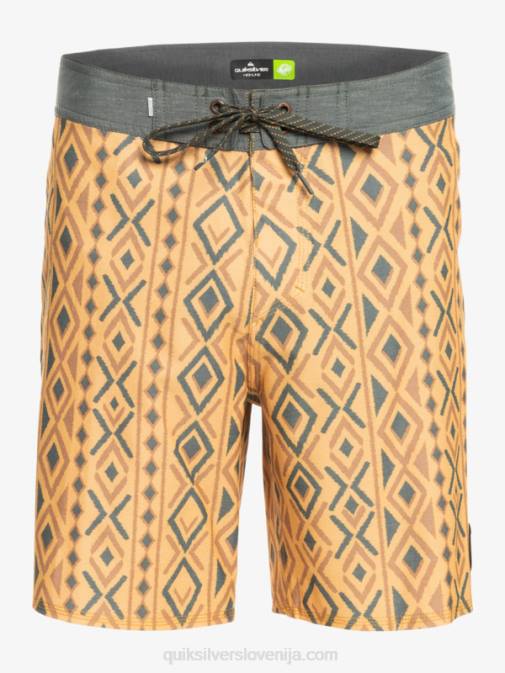 Quiksilver PJ4H1816 moški oker hempstretch 69 18 deske kratke hlače