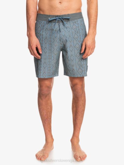 Quiksilver PJ4H1817 moški kapitani modri hempstretch 69 18 deske kratke hlače
