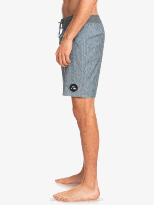 Quiksilver PJ4H1817 moški kapitani modri hempstretch 69 18 deske kratke hlače