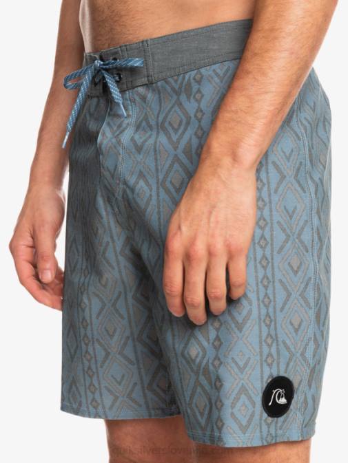 Quiksilver PJ4H1817 moški kapitani modri hempstretch 69 18 deske kratke hlače
