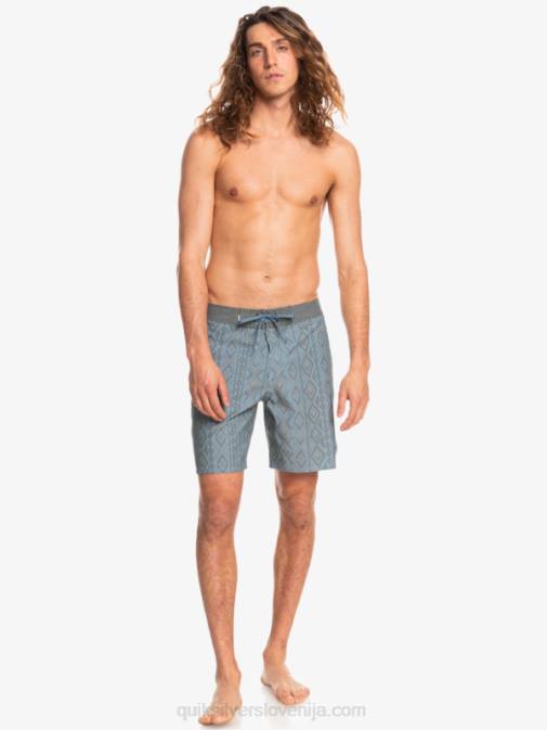 Quiksilver PJ4H1817 moški kapitani modri hempstretch 69 18 deske kratke hlače