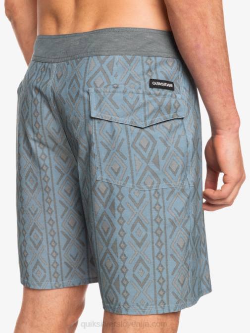 Quiksilver PJ4H1817 moški kapitani modri hempstretch 69 18 deske kratke hlače