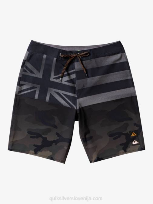 Quiksilver PJ4H181 moški Črna deskarske hlače surfsilk hawaii pride 20