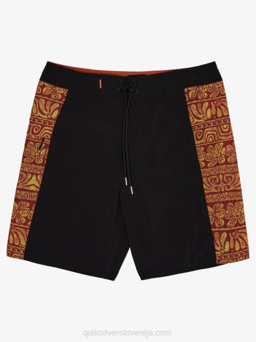 Quiksilver PJ4H1820 moški črna pečina bs kratke hlače za desko waterman cliffside 19