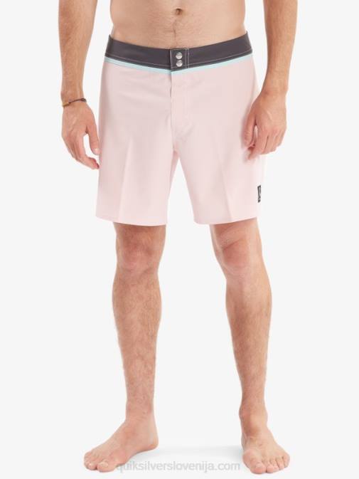Quiksilver PJ4H1829 moški nežno roza reciklirane deske kratke hlače snap 17