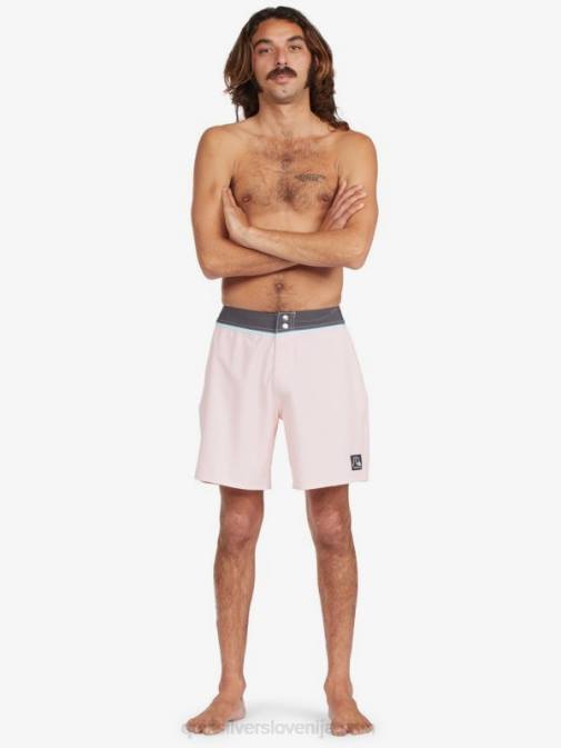 Quiksilver PJ4H1829 moški nežno roza reciklirane deske kratke hlače snap 17