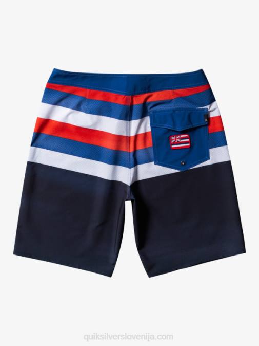 Quiksilver PJ4H182 moški mornarsko modri blazer deskarske hlače surfsilk hawaii pride 20