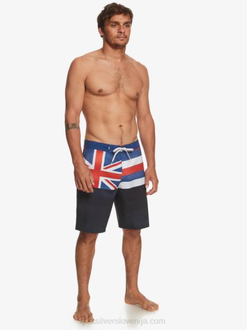 Quiksilver PJ4H182 moški mornarsko modri blazer deskarske hlače surfsilk hawaii pride 20