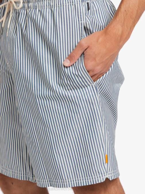 Quiksilver PJ4H1842 moški praporščak modra paluba waterman deck stripe 19 volleys