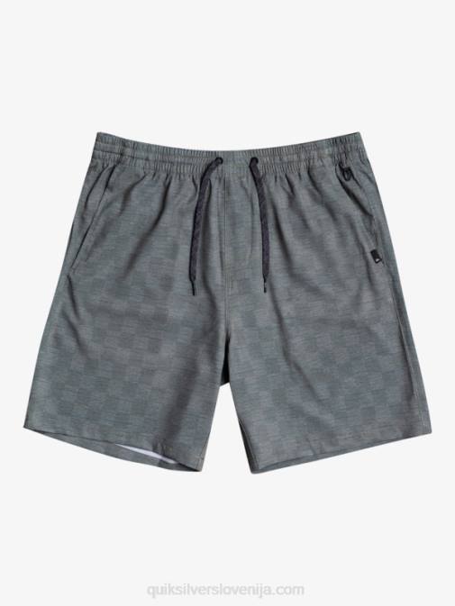 Quiksilver PJ4H1853 moški urbani šik hlače za desko z elastiko karo 18 dvoživk