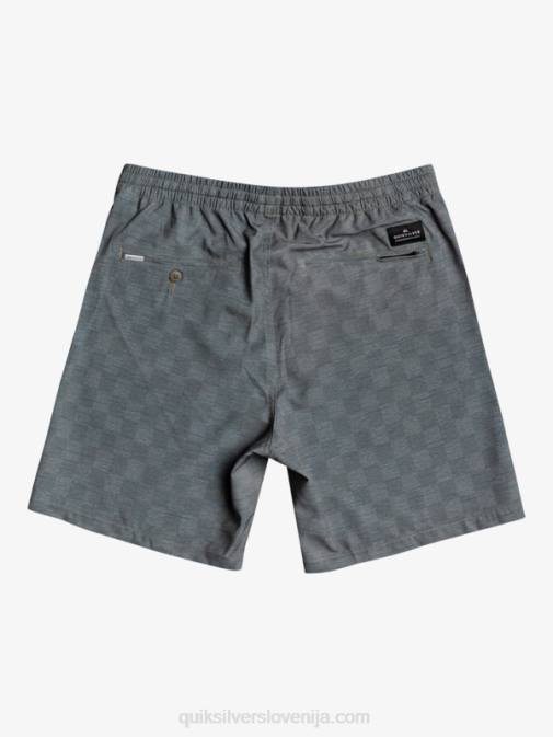 Quiksilver PJ4H1853 moški urbani šik hlače za desko z elastiko karo 18 dvoživk
