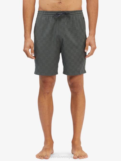 Quiksilver PJ4H1853 moški urbani šik hlače za desko z elastiko karo 18 dvoživk