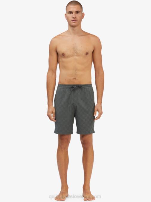 Quiksilver PJ4H1853 moški urbani šik hlače za desko z elastiko karo 18 dvoživk