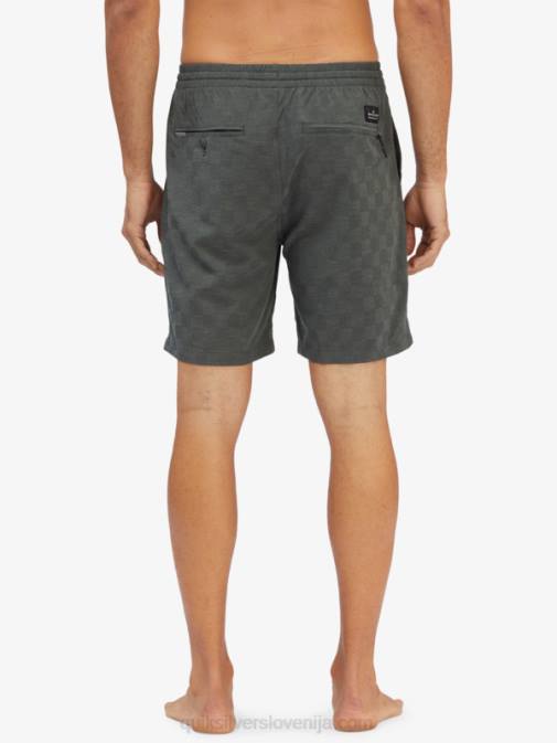 Quiksilver PJ4H1853 moški urbani šik hlače za desko z elastiko karo 18 dvoživk