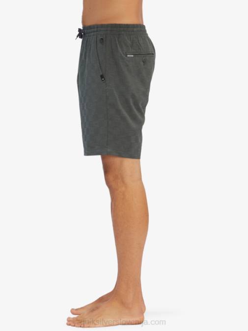 Quiksilver PJ4H1853 moški urbani šik hlače za desko z elastiko karo 18 dvoživk