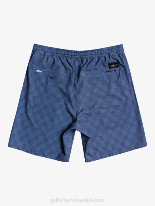 Quiksilver PJ4H1854 moški sargaško morje hlače za desko z elastiko karo 18 dvoživk