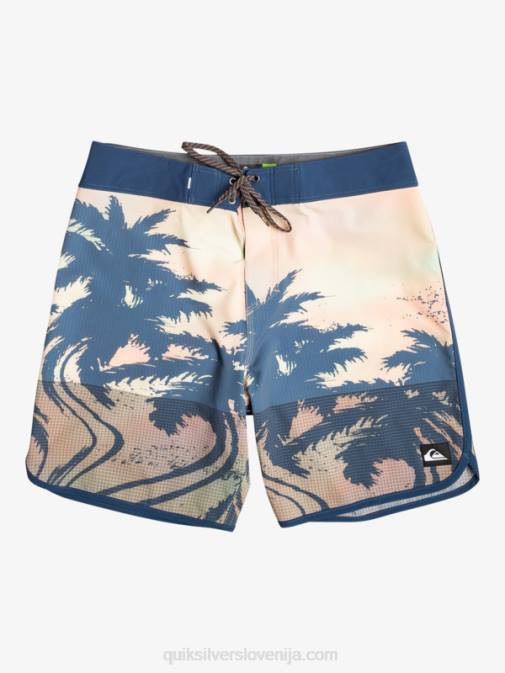 Quiksilver PJ4H18 moški pastelno turkizna Highlite Scallop 19 kratke hlače za desko