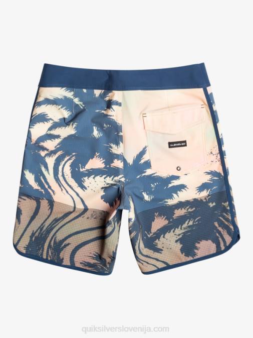 Quiksilver PJ4H18 moški pastelno turkizna Highlite Scallop 19 kratke hlače za desko