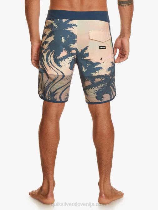 Quiksilver PJ4H18 moški pastelno turkizna Highlite Scallop 19 kratke hlače za desko
