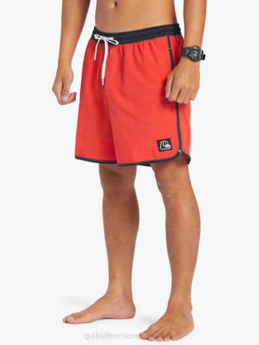 Quiksilver PJ4H198 moški rdeča z visokim tveganjem original pokrovača 17 volejev