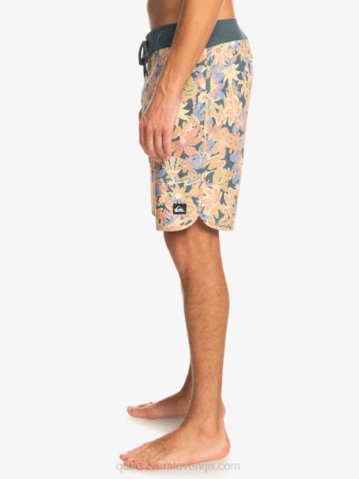 Quiksilver PJ4H219 moški temni skrilavec deskarske hlače surfsilk scallop 19