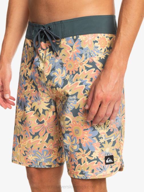 Quiksilver PJ4H219 moški temni skrilavec deskarske hlače surfsilk scallop 19