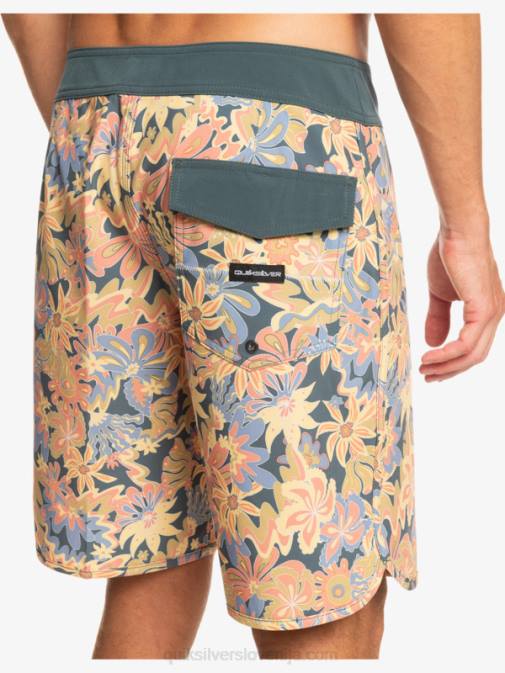 Quiksilver PJ4H219 moški temni skrilavec deskarske hlače surfsilk scallop 19