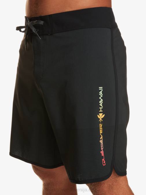 Quiksilver PJ4H21 moški Črna Highlite Scallop 19 kratke hlače za desko