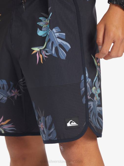 Quiksilver PJ4H24 moški Črna Highlite Scallop 19 kratke hlače za desko