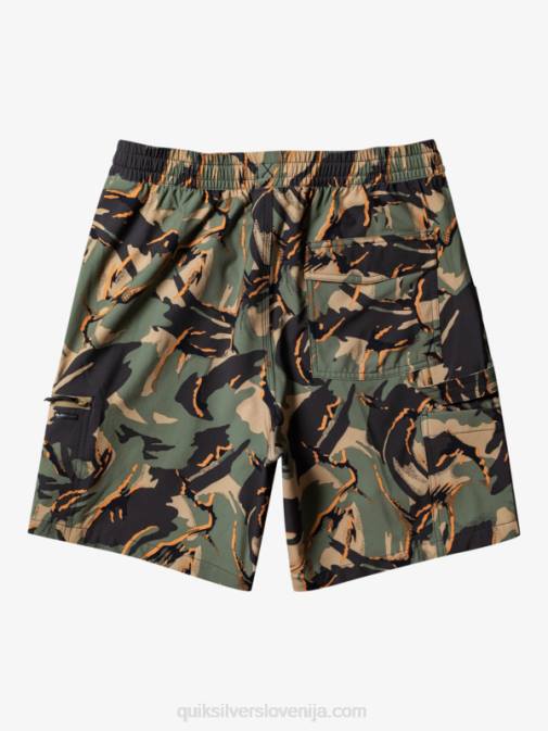 Quiksilver PJ4H252 moški camo - plage taxer cargo 18 amphibian boardshorts