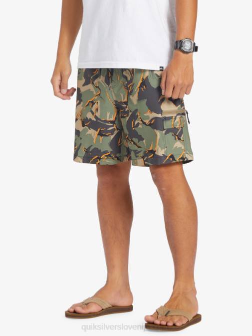 Quiksilver PJ4H252 moški camo - plage taxer cargo 18 amphibian boardshorts
