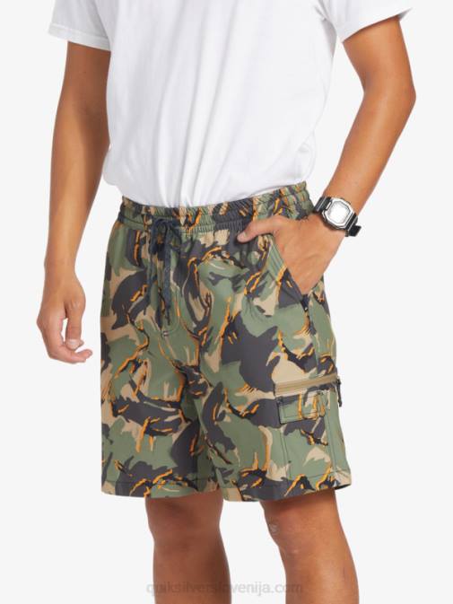 Quiksilver PJ4H252 moški camo - plage taxer cargo 18 amphibian boardshorts