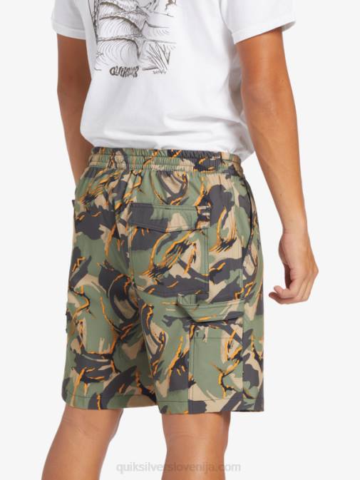 Quiksilver PJ4H252 moški camo - plage taxer cargo 18 amphibian boardshorts