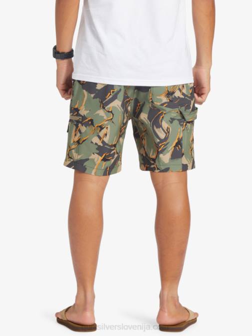 Quiksilver PJ4H252 moški camo - plage taxer cargo 18 amphibian boardshorts
