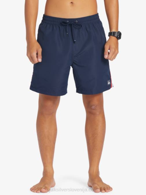 Quiksilver PJ4H280 moški mornarsko modri blazer plaža prosim 17 volejev