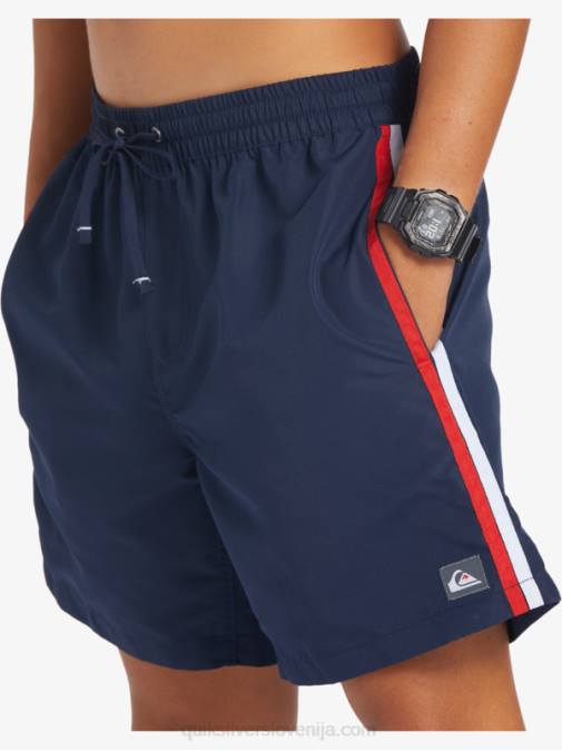Quiksilver PJ4H280 moški mornarsko modri blazer plaža prosim 17 volejev