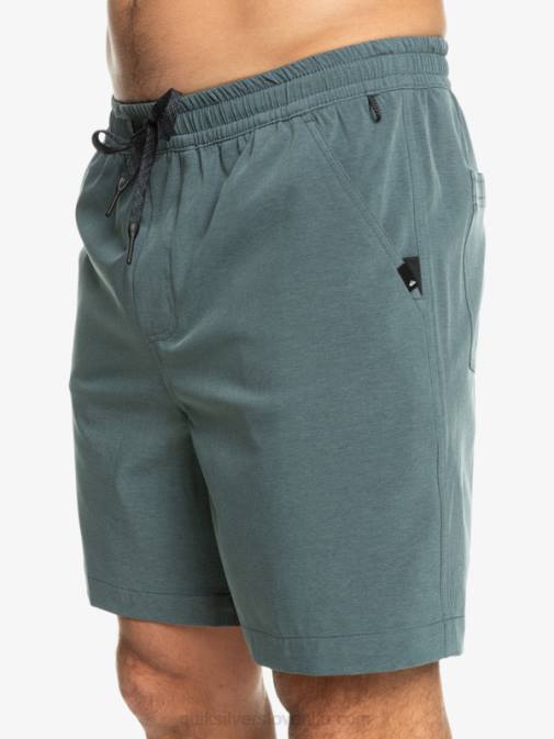 Quiksilver PJ4H305 moški temni skrilavec taxer heather 18 amphibian boardshorts