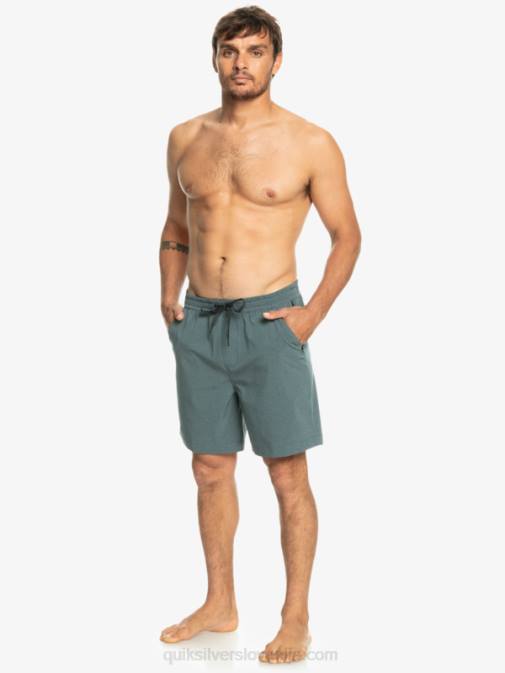 Quiksilver PJ4H305 moški temni skrilavec taxer heather 18 amphibian boardshorts