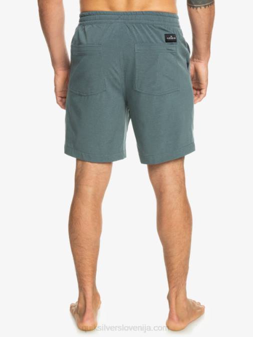 Quiksilver PJ4H305 moški temni skrilavec taxer heather 18 amphibian boardshorts