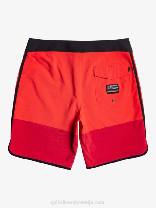 Quiksilver PJ4H32 moški rdeča z visokim tveganjem Highlite Scallop 19 kratke hlače za desko